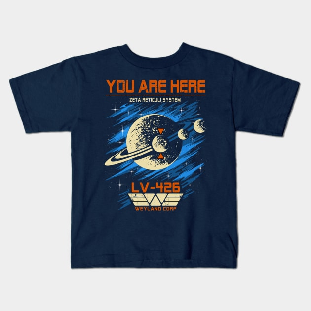 LV426 Kids T-Shirt by ArtForge